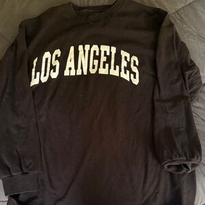 Black Los Angeles Graphic Men's Shirt